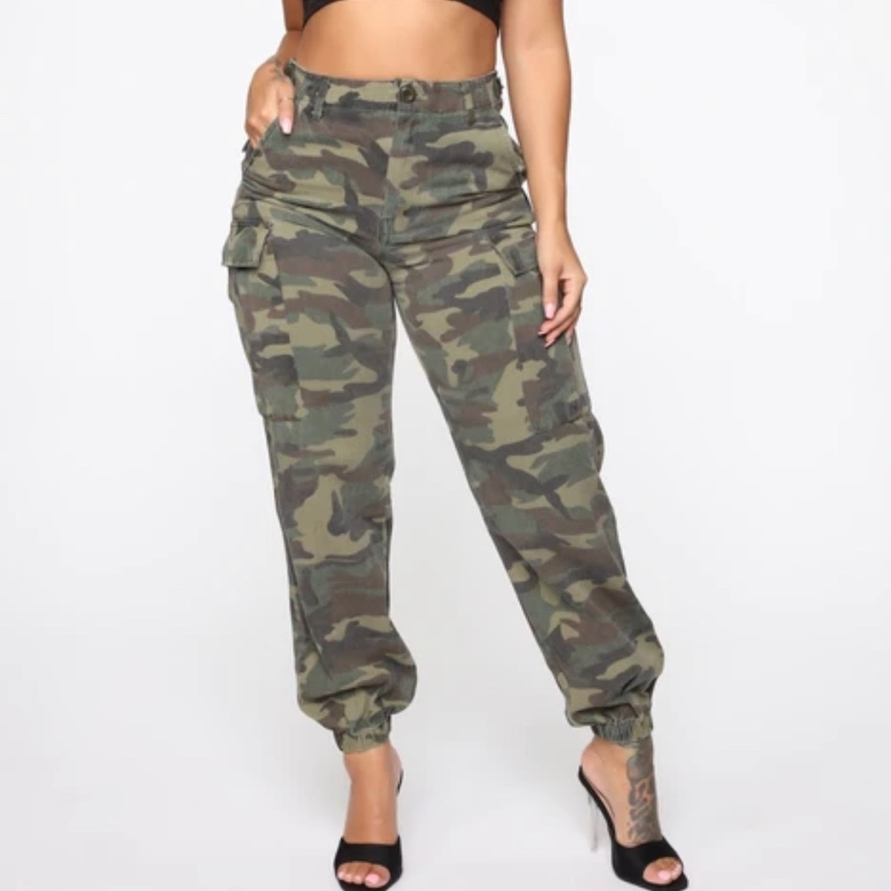 NWT Fashion Nova Cadet Kim Oversized Camo Pants
